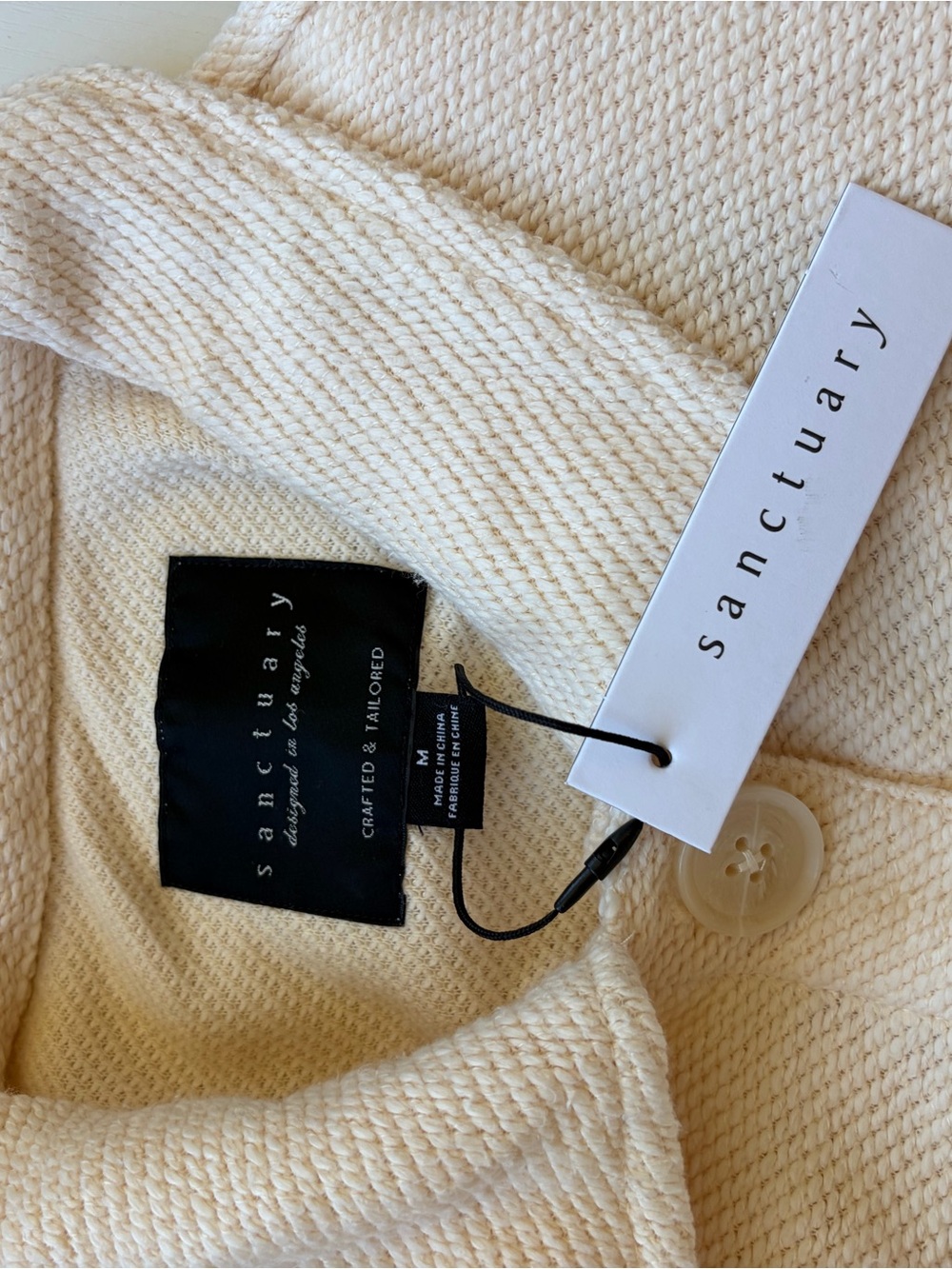 Sanctuary Cream Button-Front Utility Jacket - Picture 5 of 6